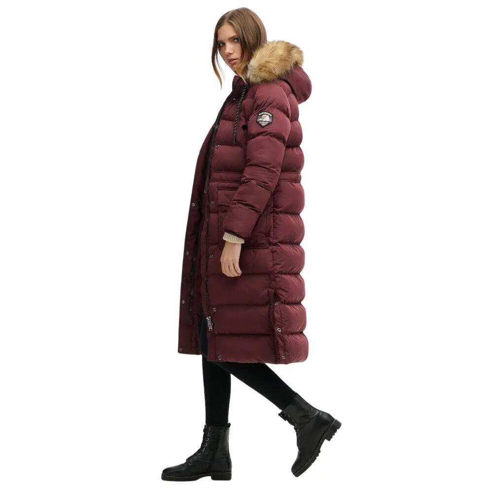 Manteau long en fausse fourrure femme Superdry Everest 4/6