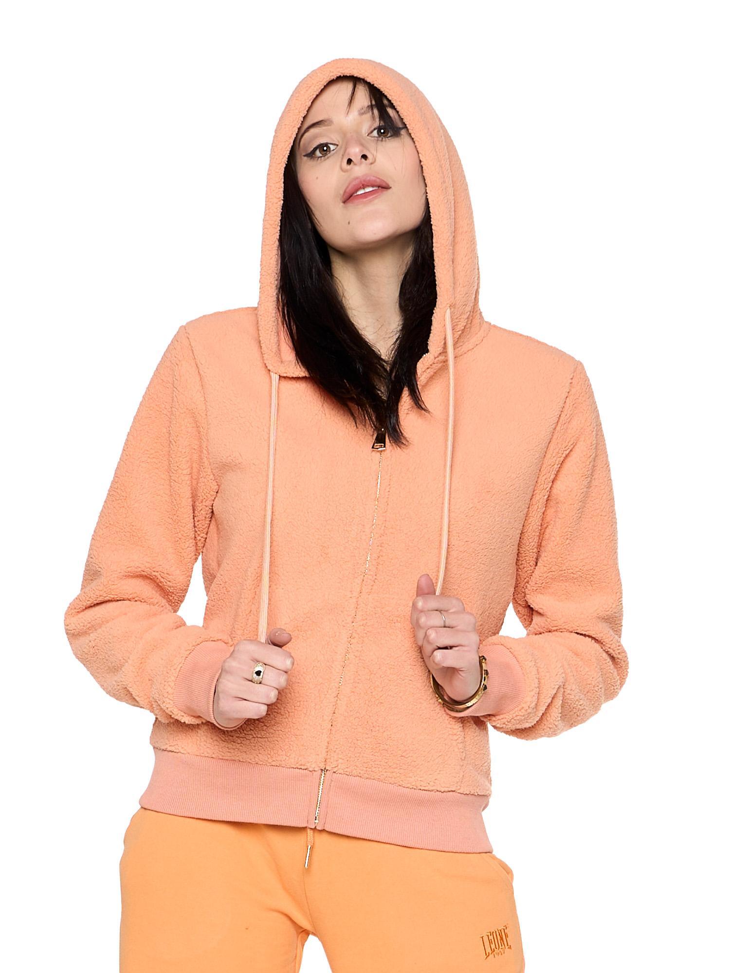 Veste d'hiver Sherpa pour femme avec capuche et fermeture éclair « Relaxed » 5/8
