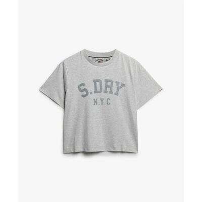 Dames-t-shirt met losse pasvorm superdry athletic essentials
