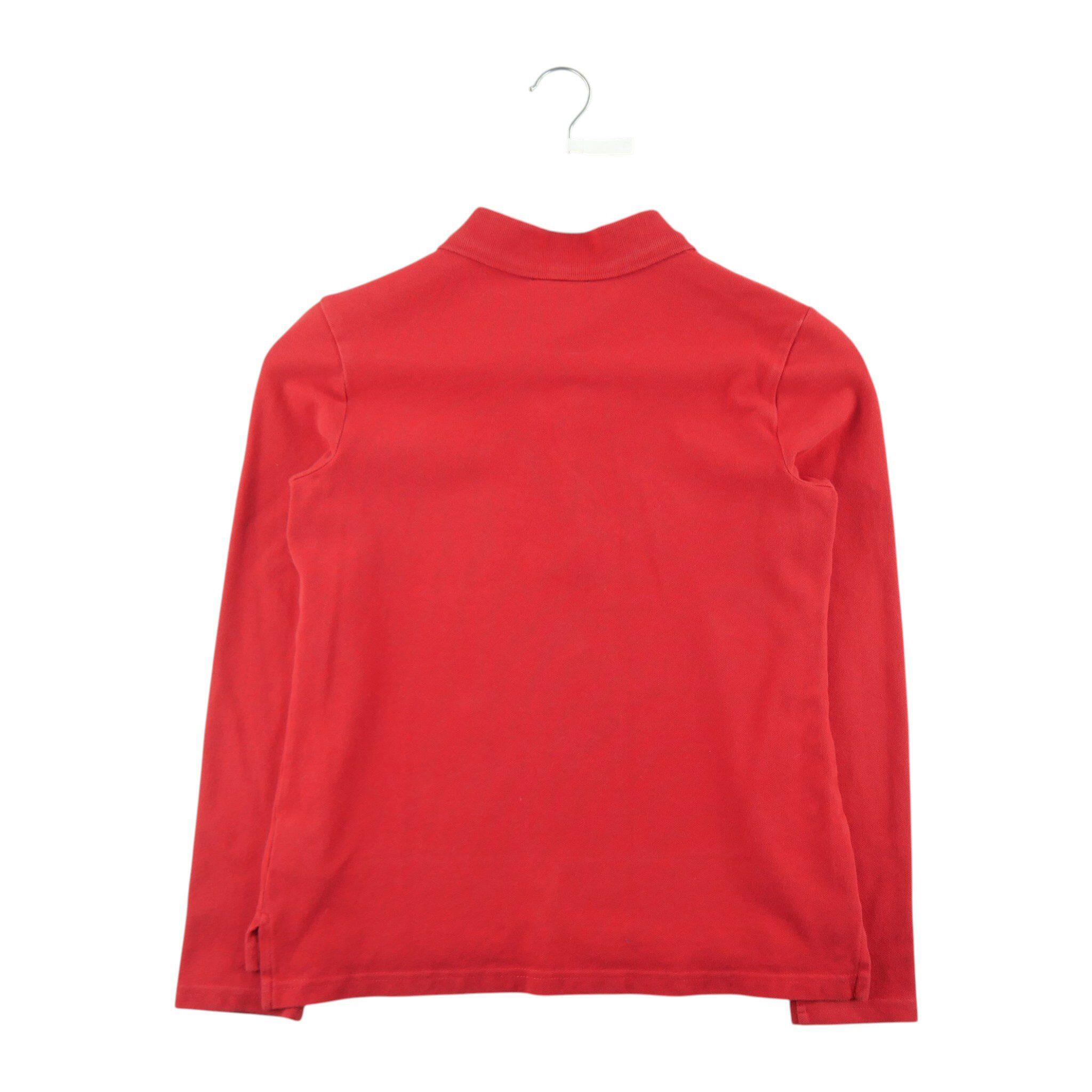 Herren Langarm Polo Rot 2/5