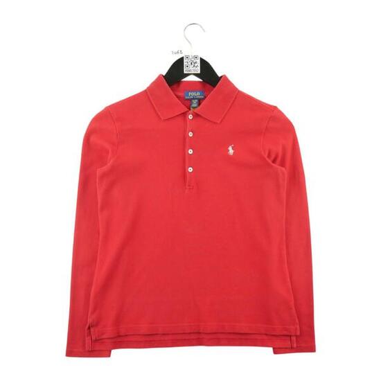 Herren Langarm Polo Rot