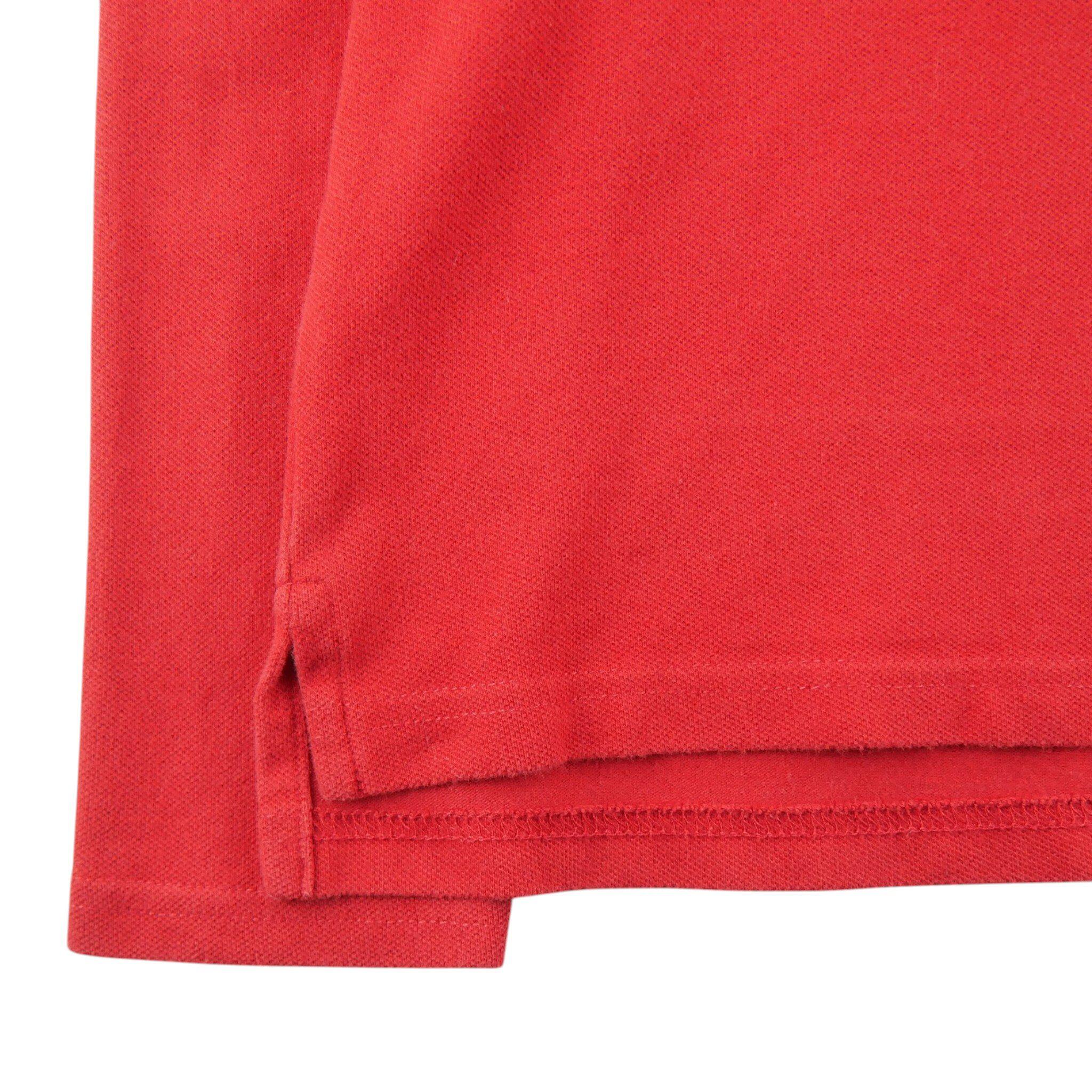 Herren Langarm Polo Rot 4/5