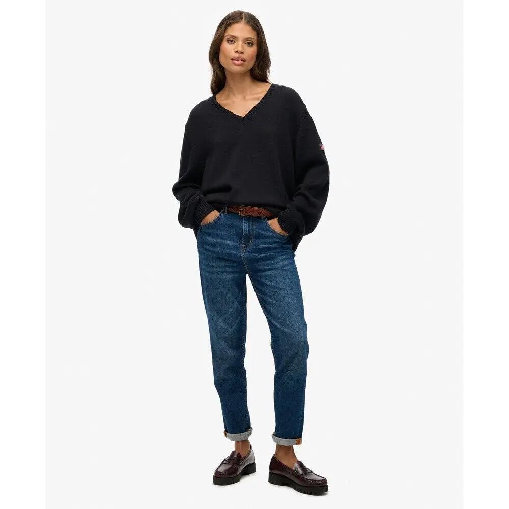Pull oversized col V femme Superdry 2/6