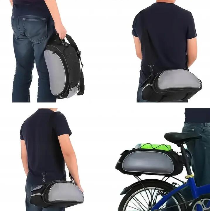 Geanta de bicicleta, umar, prindere pe portbagaj, fixare velcro, 21x35x4 cm 2/7