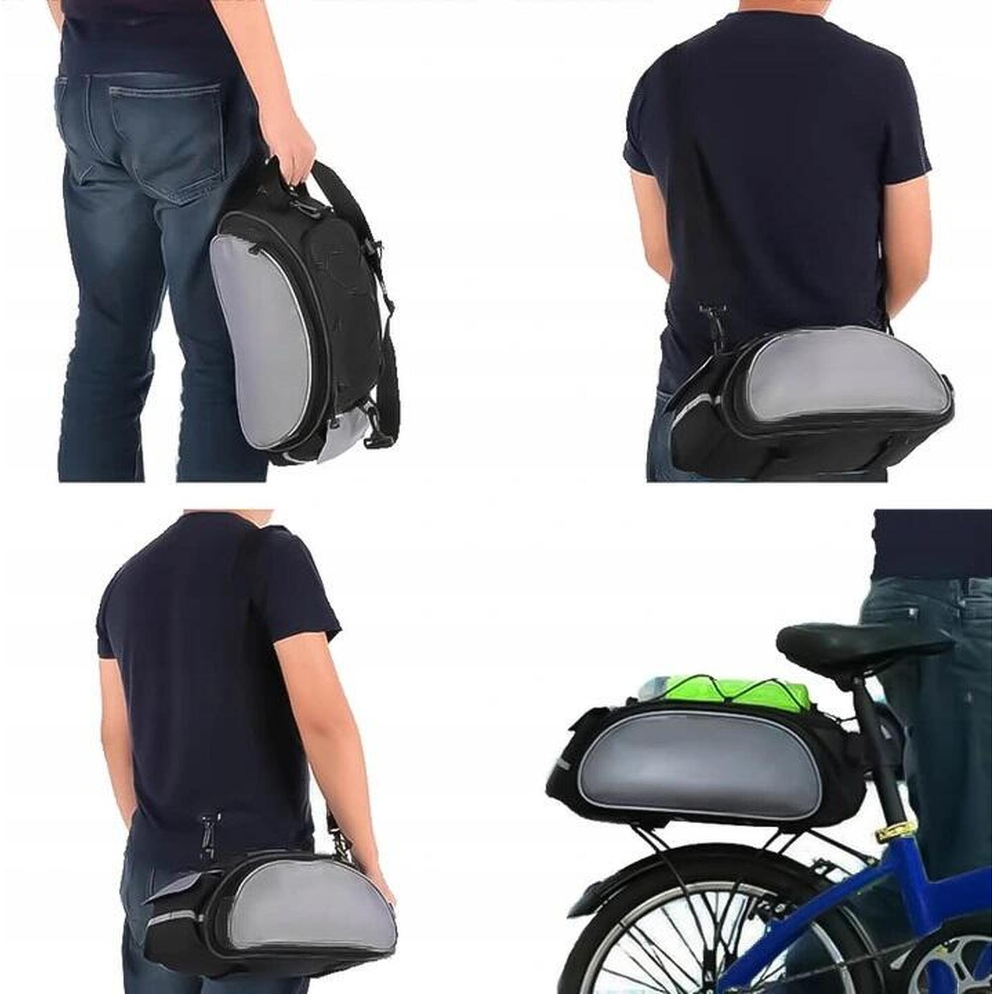 Geanta de bicicleta, umar, prindere pe portbagaj, fixare velcro, 21x35x4 cm