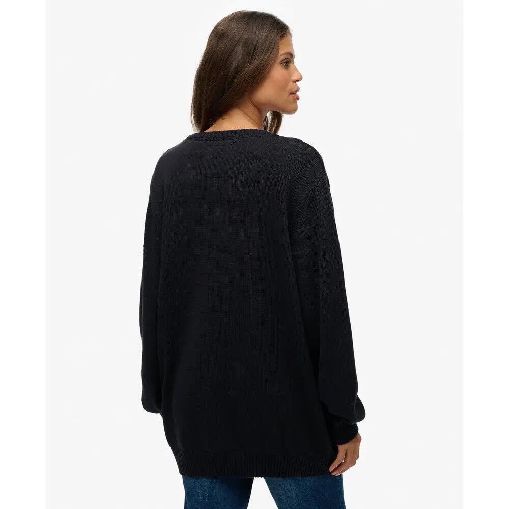 Pull oversized col V femme Superdry 4/6