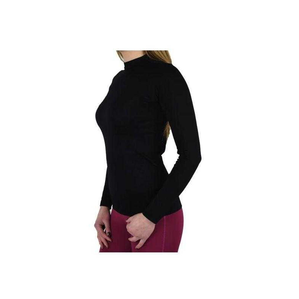 Camiseta de Manga Larga para Mujer Negro 3/4