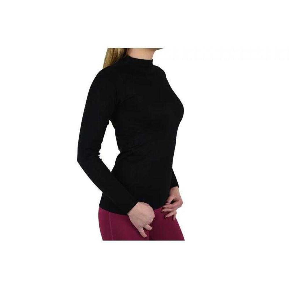 Camiseta de Manga Larga para Mujer Negro 4/4