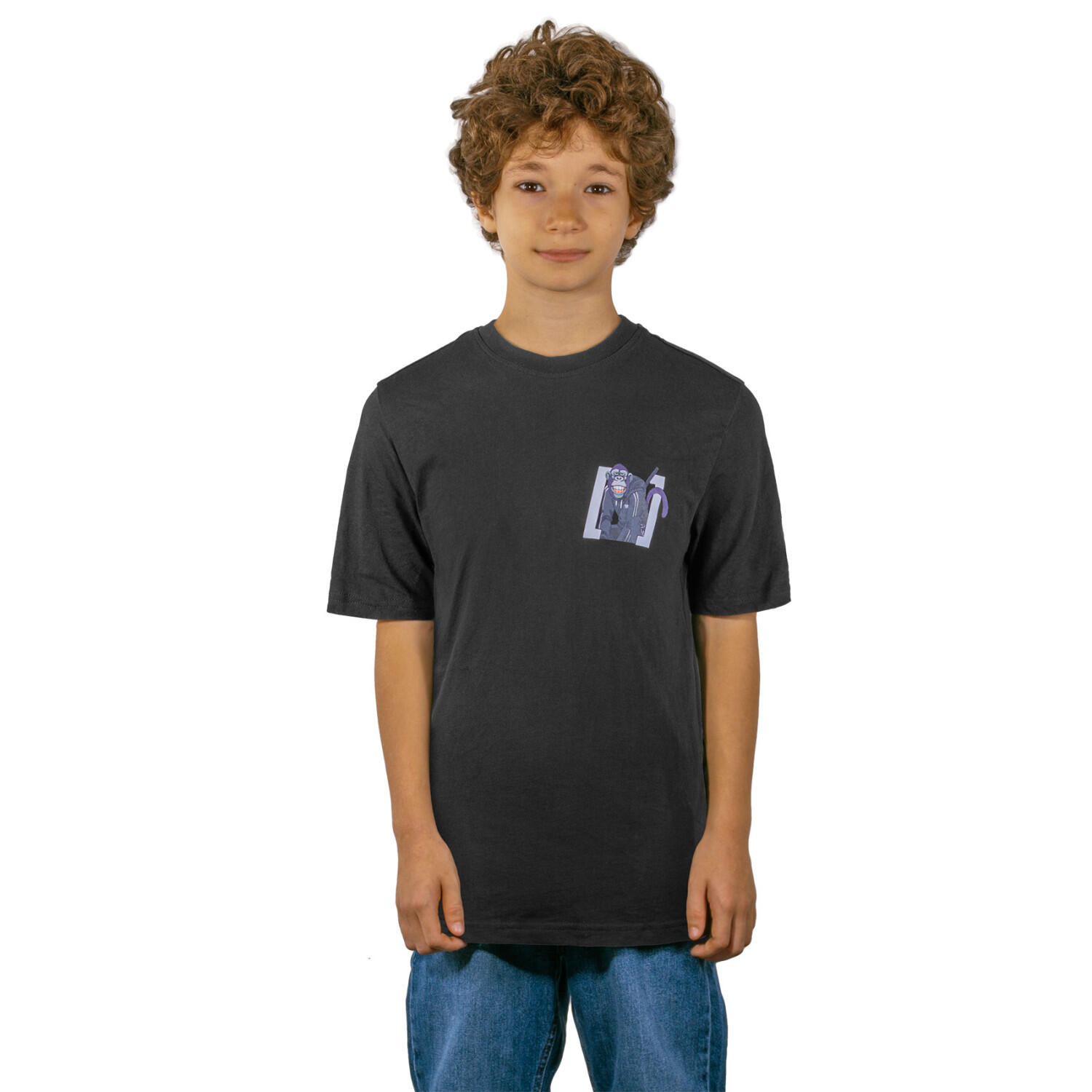 T-shirt enfant relax fit avec print devant et dos Monkey Business 1/1