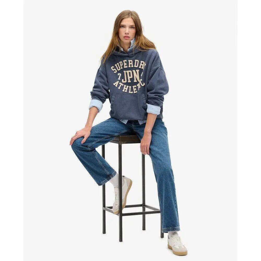 Sweatshirt à capuche oversize à motif appliqué femme Superdry Athletic Essential 3/7