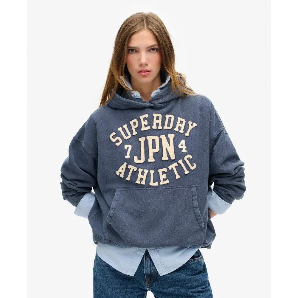 Sweatshirt à capuche oversize à motif appliqué femme Superdry Athletic Essential 2/7