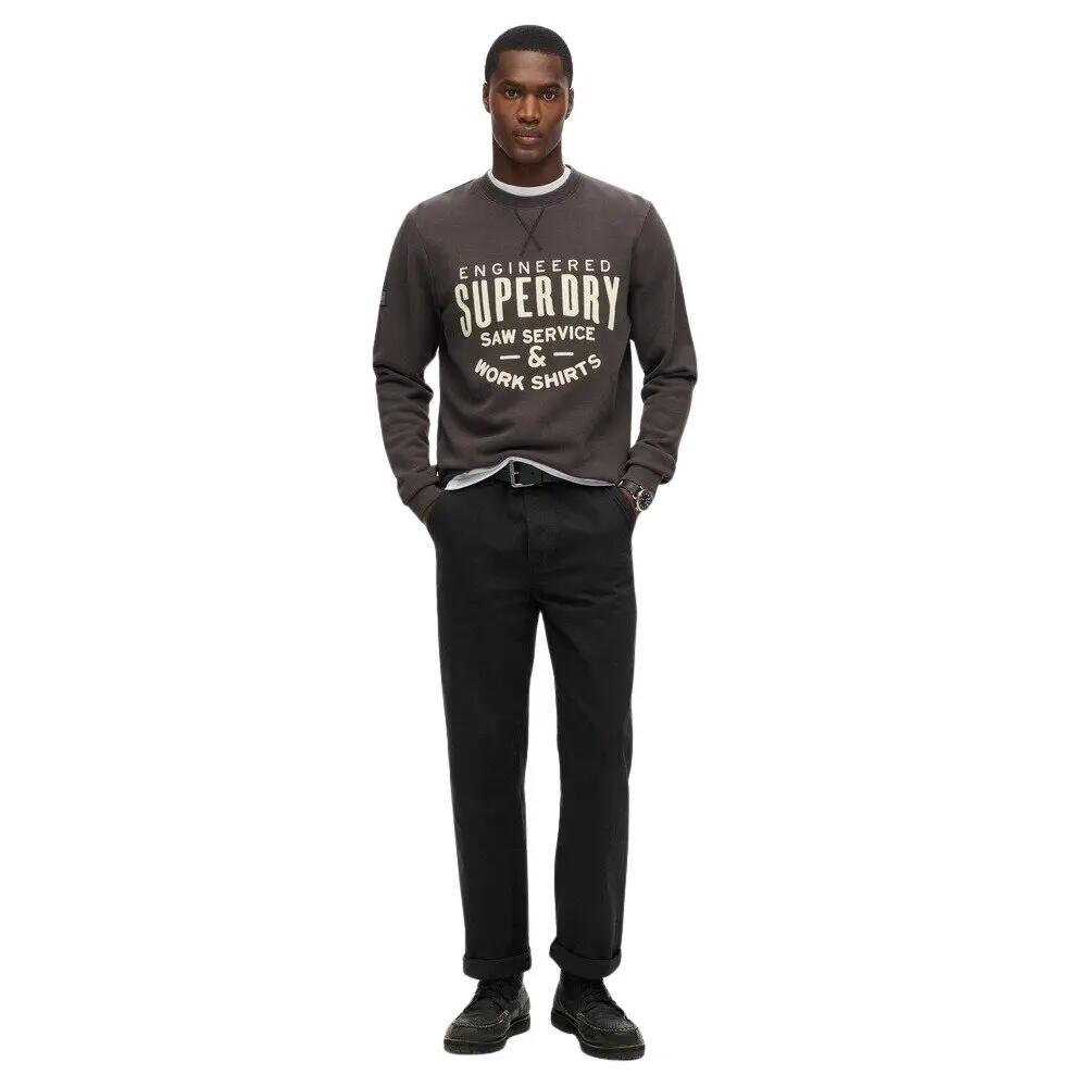 Felpa con testo applicato Superdry Workwear 2/6