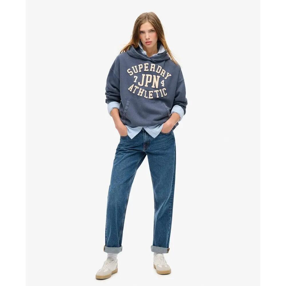 Sweatshirt à capuche oversize à motif appliqué femme Superdry Athletic Essential 4/7