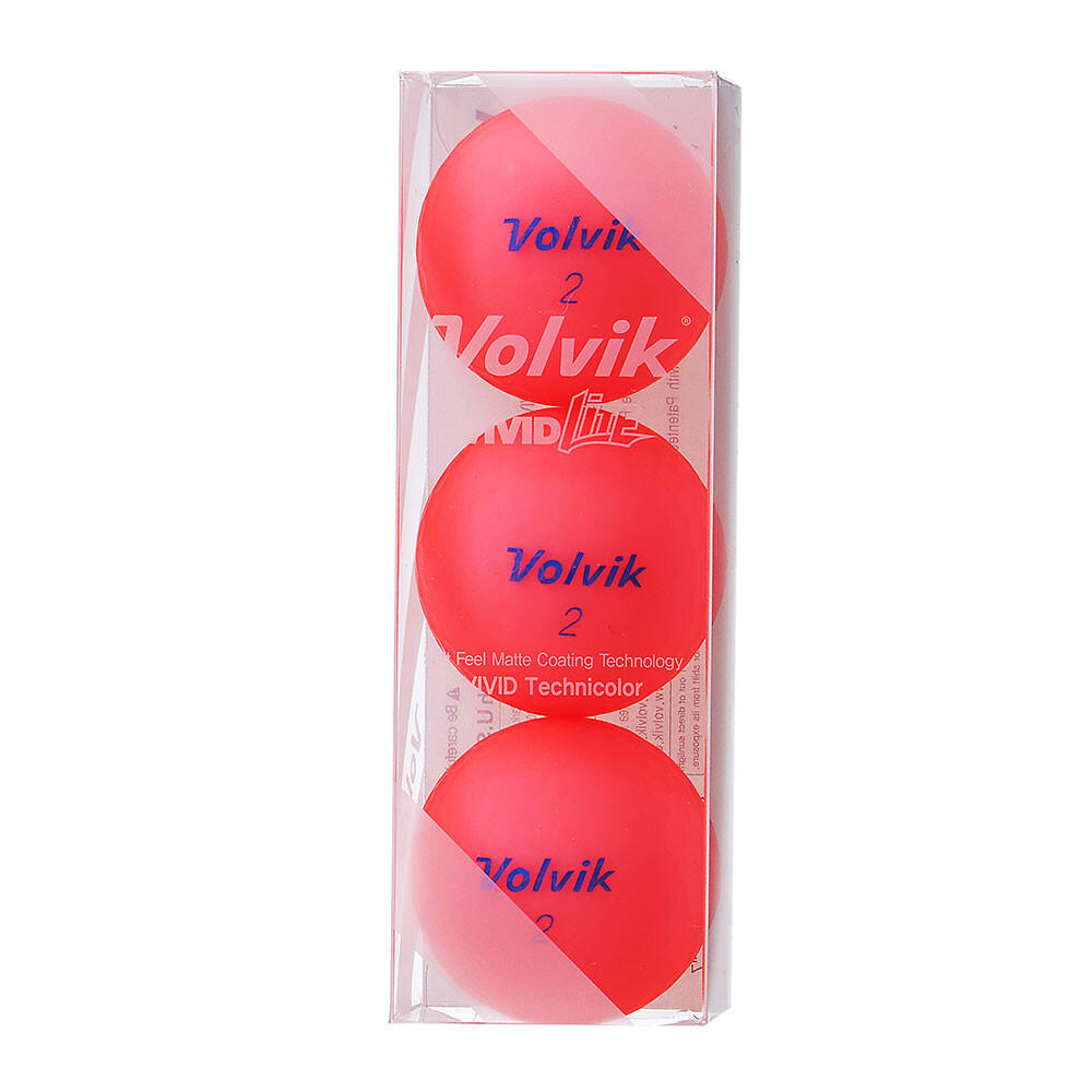 BALLE DE GOLF VIVID X12 ROSE 2/3