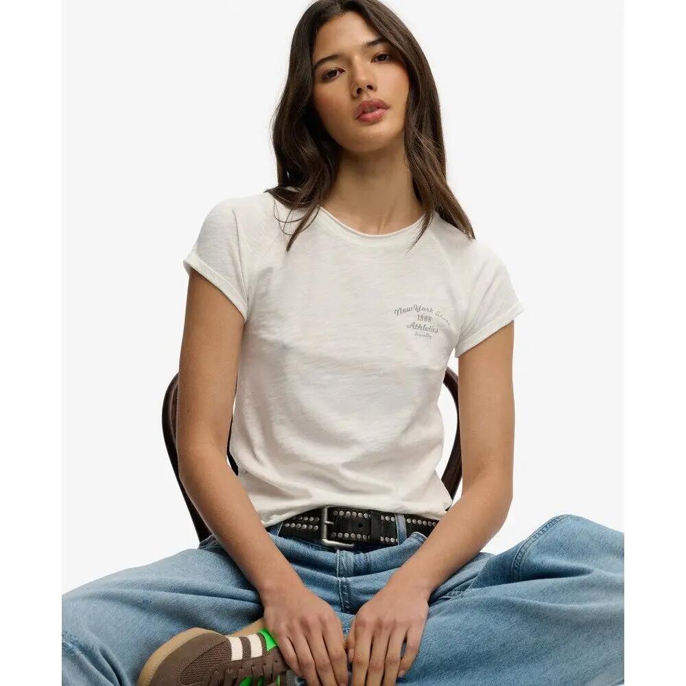T-shirt femme Superdry Graphique Slub Athletic Essentials 3/6