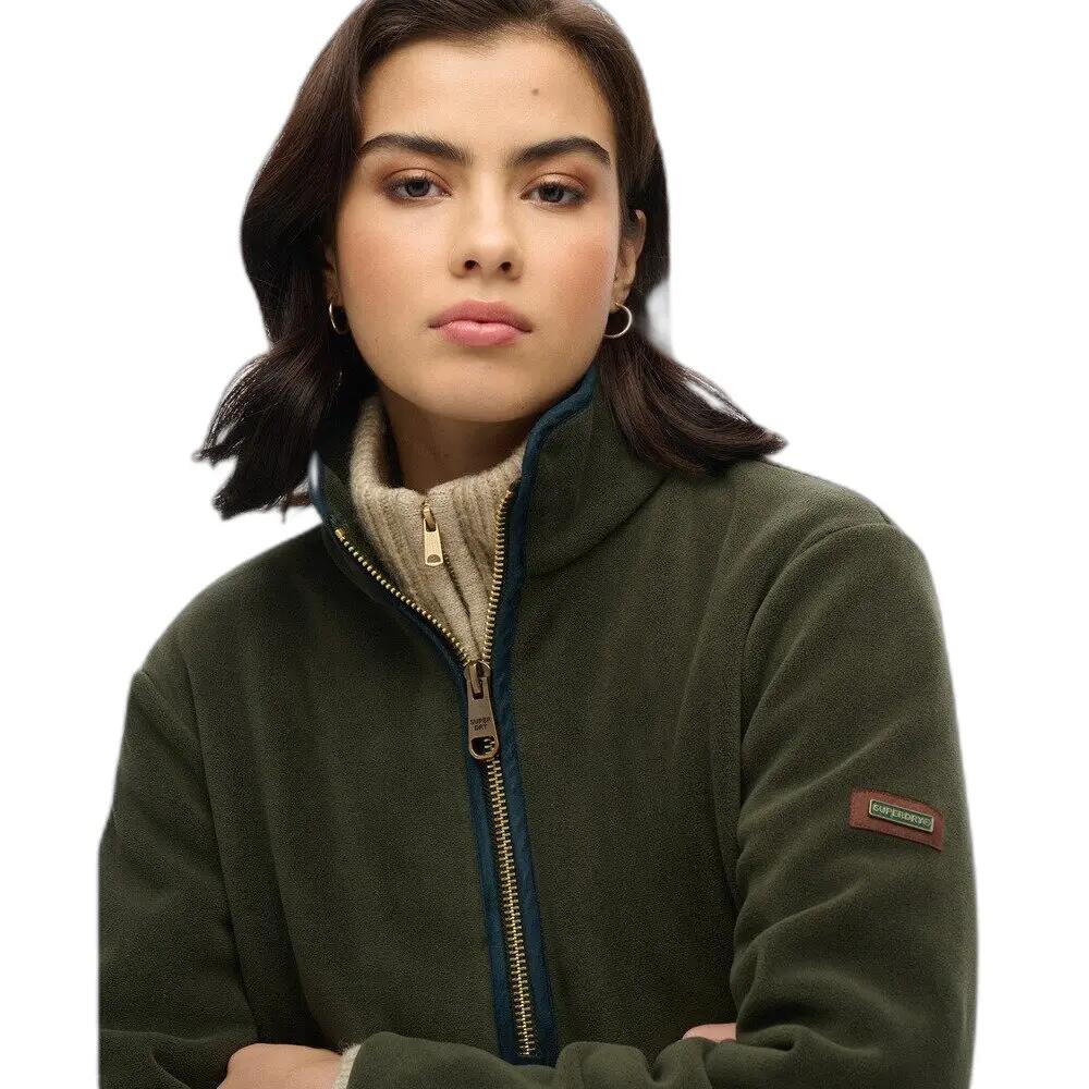 Damesfleece 1/2 rits Superdry Estate 5/6