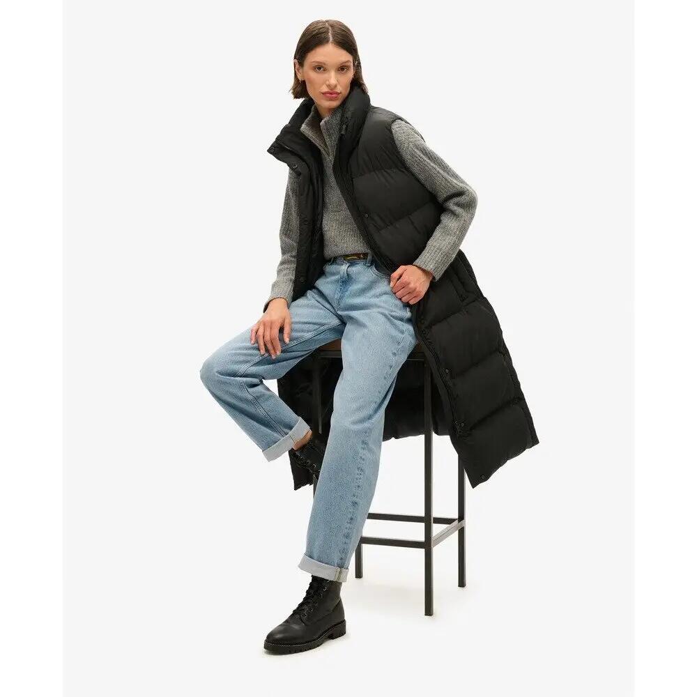 Damska długa kurtka puchowa bez rękawów Superdry 3/7