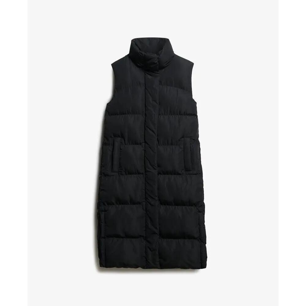 Women's long sleeveless down jacket Superdry