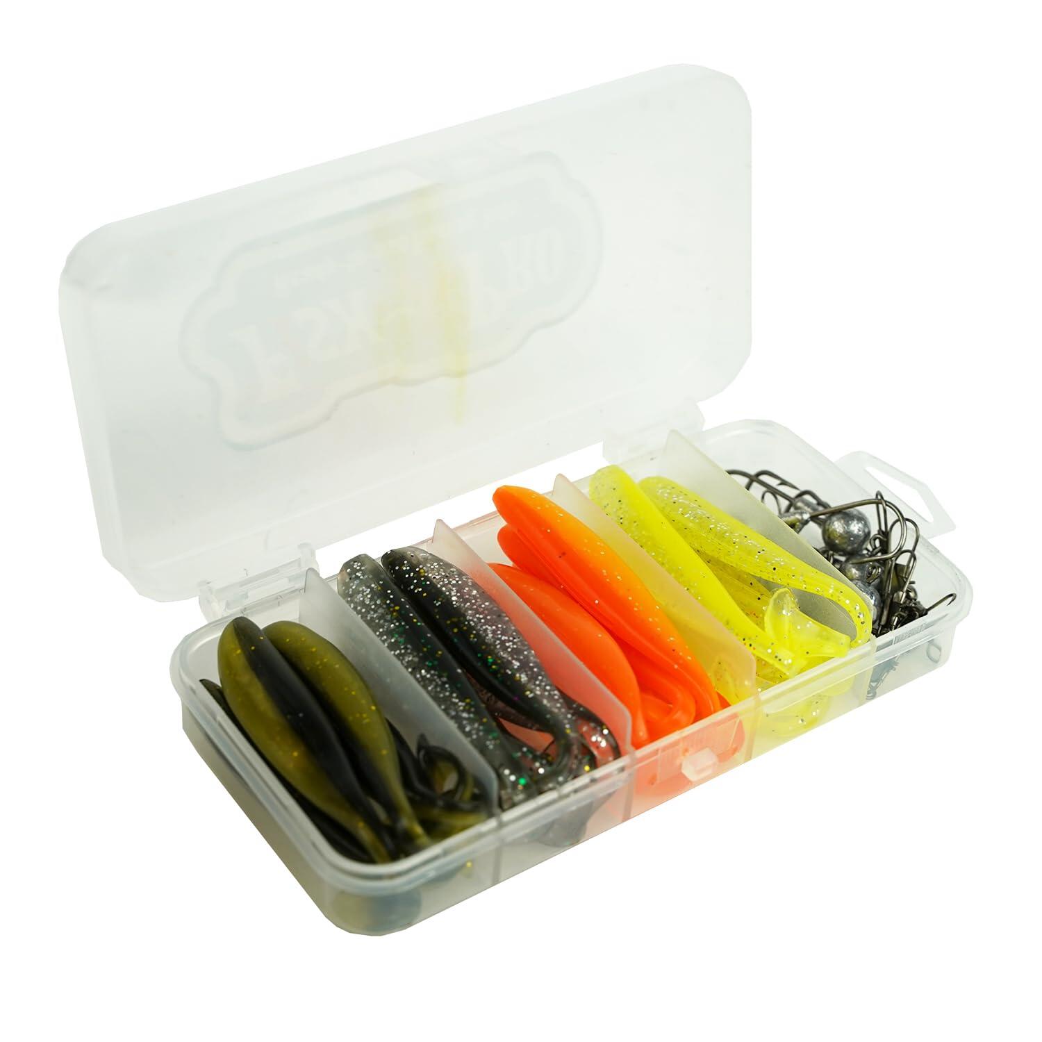 Softbait Set 36-delig met Tacklebox Baars Snoekbaars Snoek 2/5