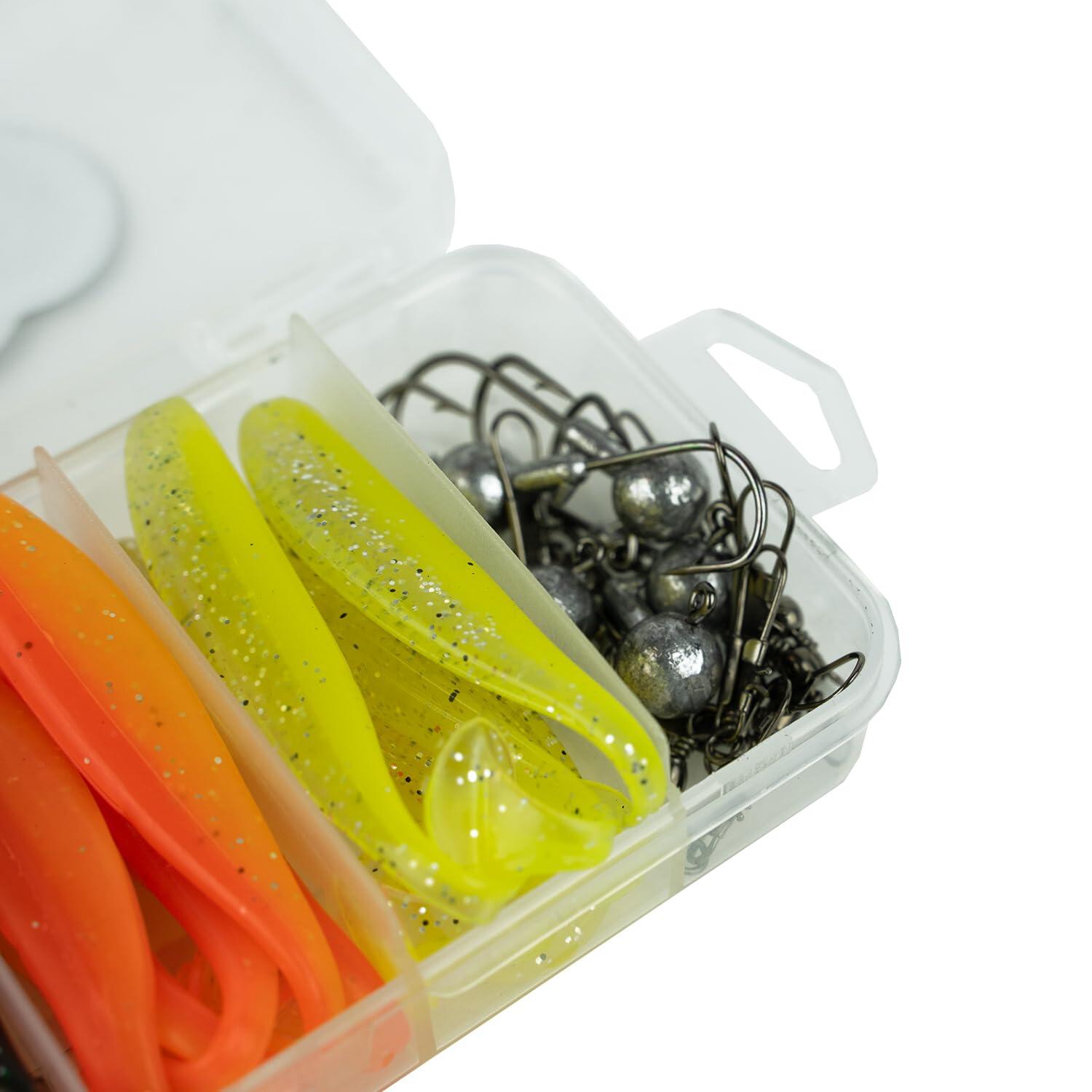 Softbait Set 36-delig met Tacklebox Baars Snoekbaars Snoek 5/5