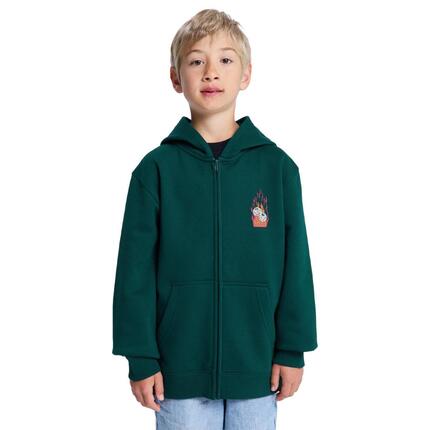 Bluza na zamek dla Chłopcy BURNING DICE Zielony