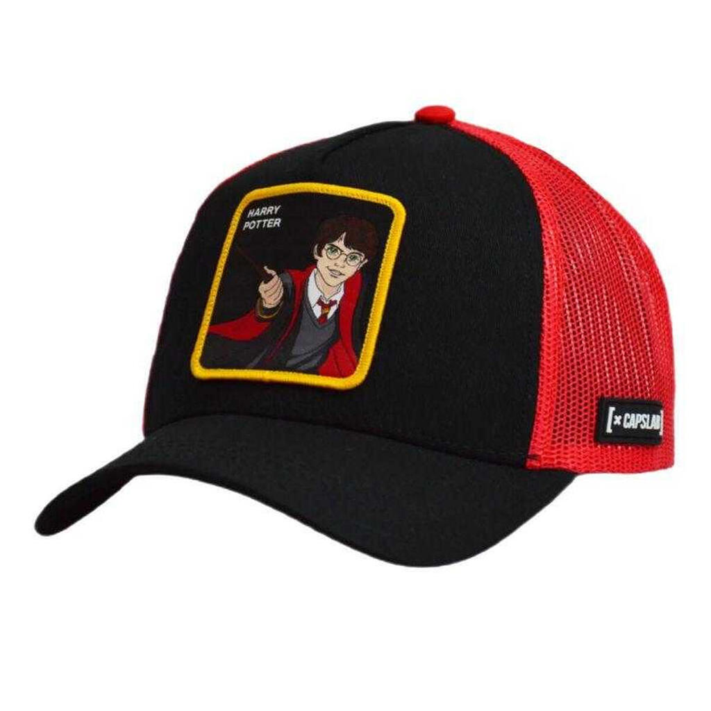Mens Harry Potter Trucker Cap (Black/Red)