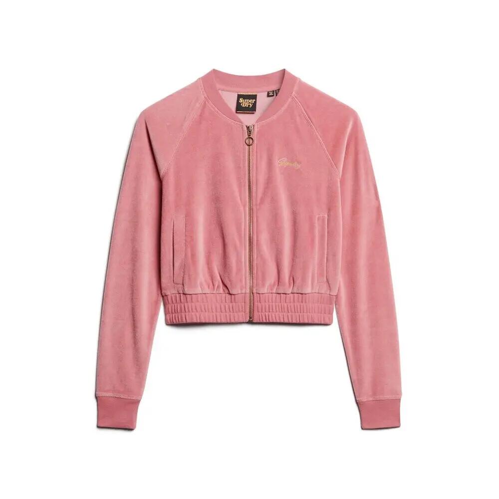 Sweatshirt zippé en velours brodé femme Superdry 4/6