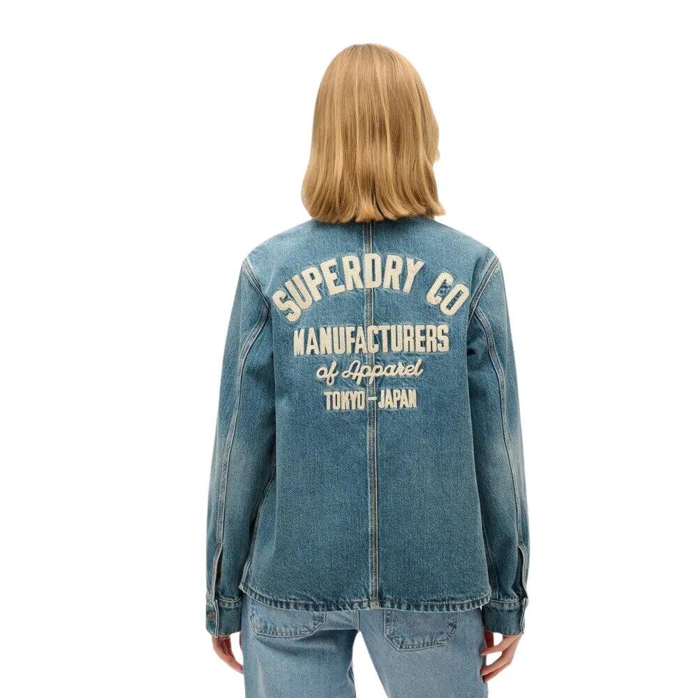 Veste en jean brodée femme Superdry Chore 2/5