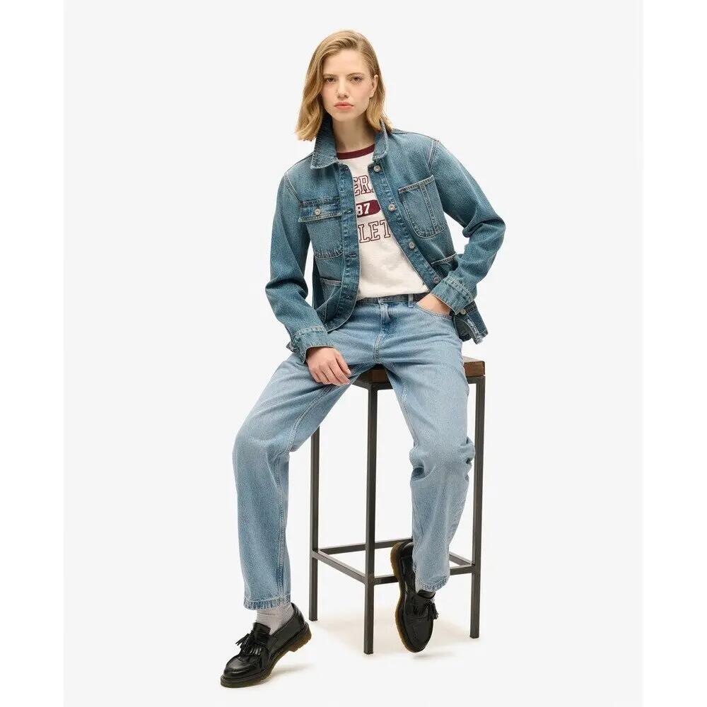 Veste en jean brodée femme Superdry Chore 4/5