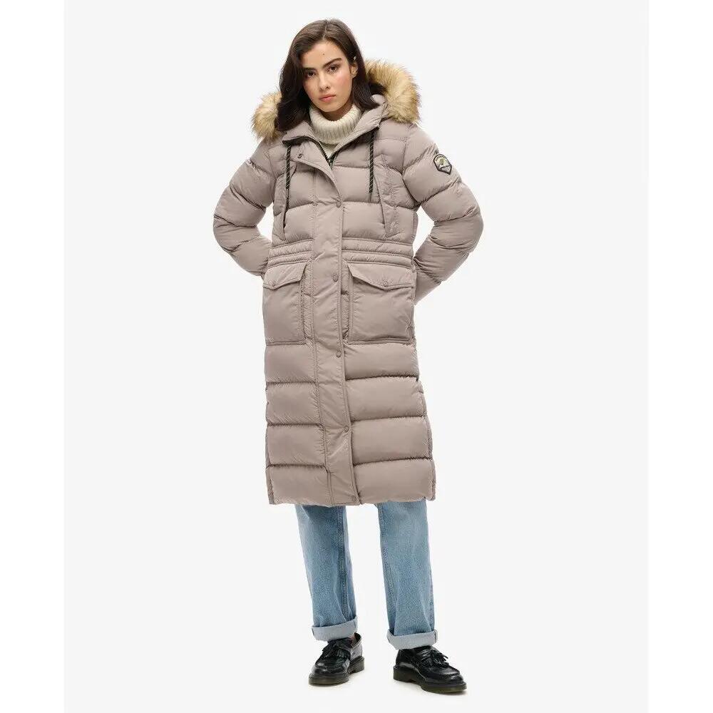 Manteau long en fausse fourrure femme Superdry Everest 3/7