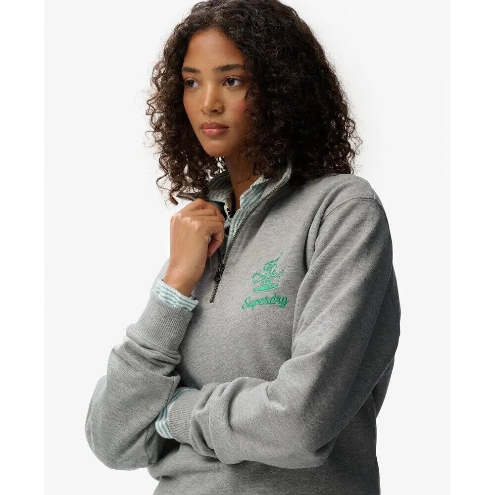 Sweatshirt Damen Superdry Country Club Crest Henley 5/6
