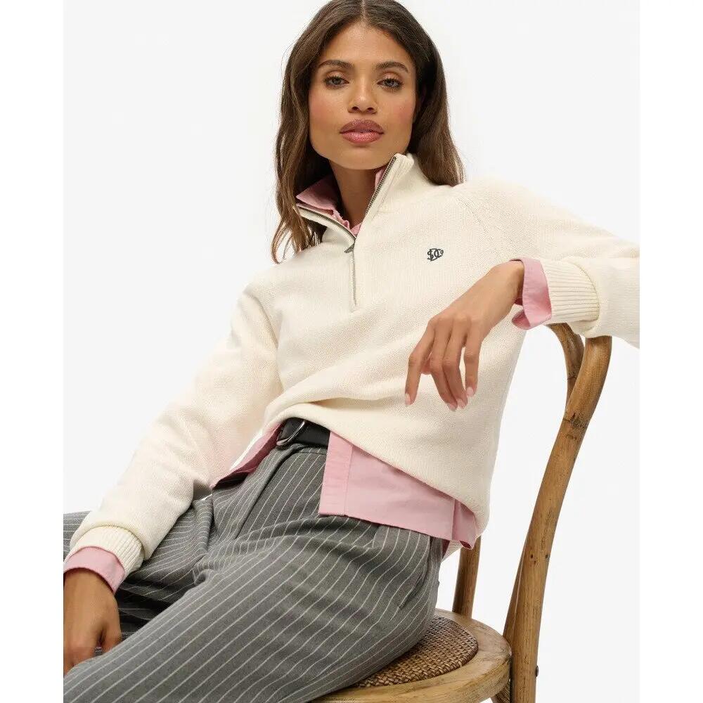 Pull slim con zip da donna Superdry 5/6