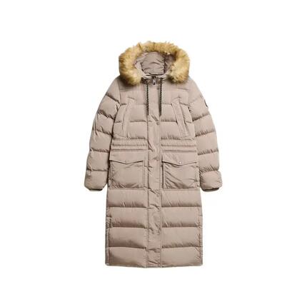 Manteau long en fausse fourrure femme Superdry Everest