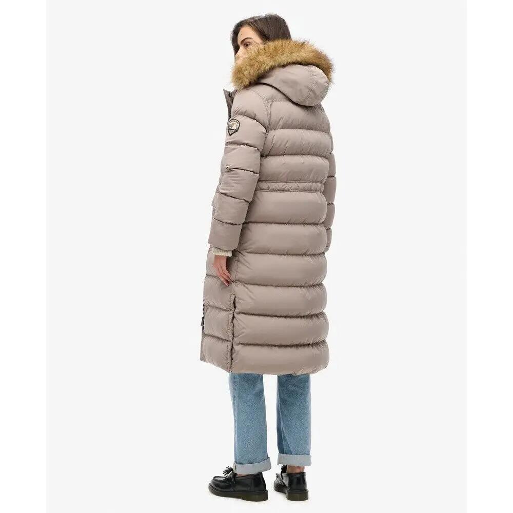 Manteau long en fausse fourrure femme Superdry Everest 4/7