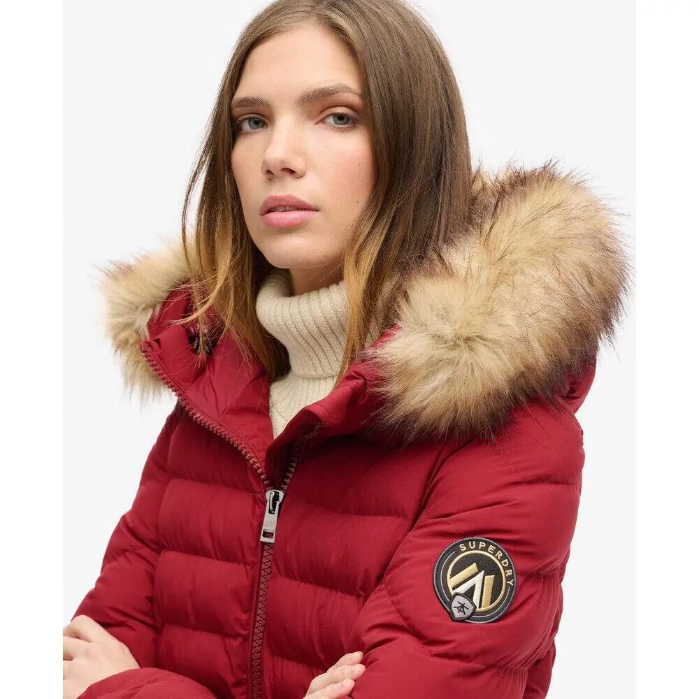 Doudoune à capuche en fourrure synthétique femme Superdry Fuji 5/6