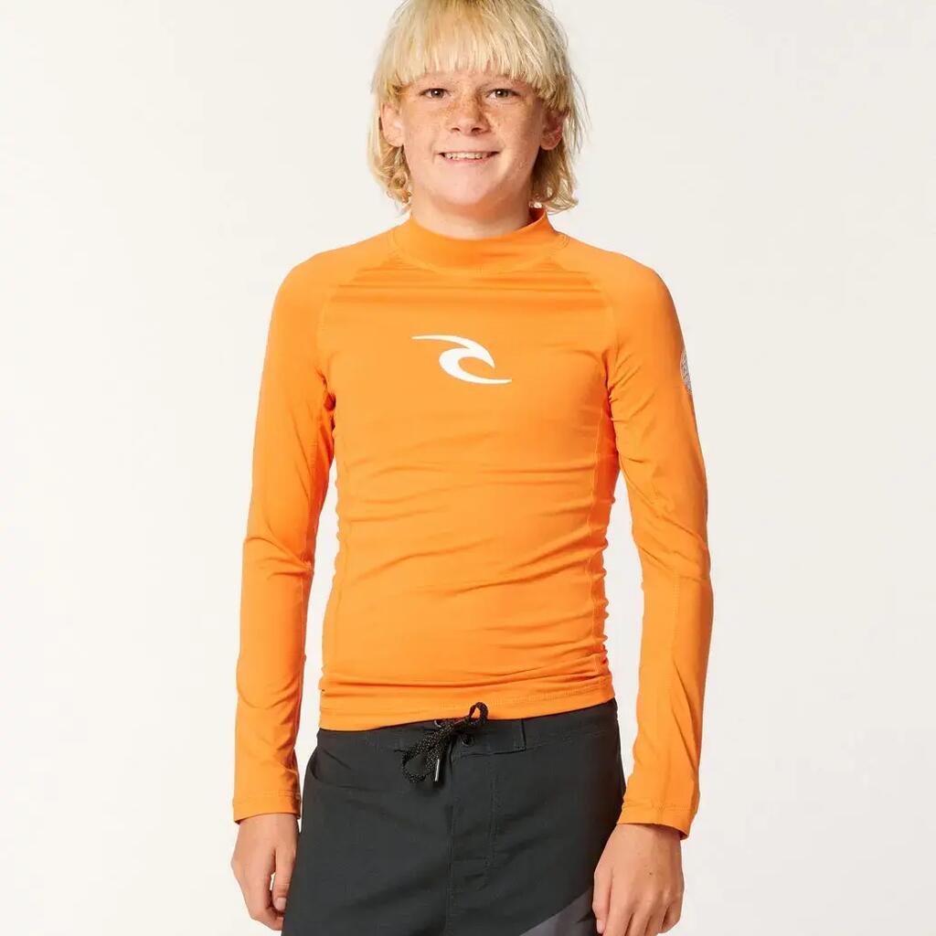 Kids’ Waves UPF50 long-sleeve UV rash vest