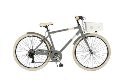 Via Veneto Bici City Bike Milano Uomo 28” 6V Grigio Gallante Taglia 50