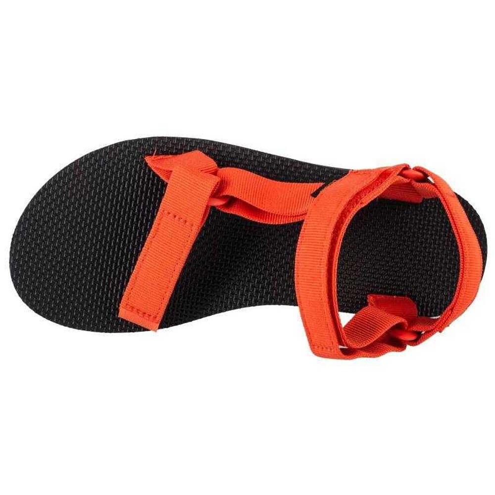 Dames Universele Plateau Sandalen (Zwart/Oranje) 3/4