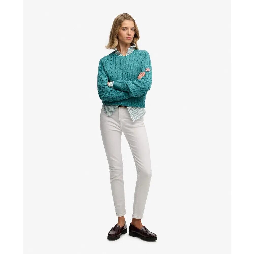 Jersey de punto trenzado casual mujer Superdry 2/5