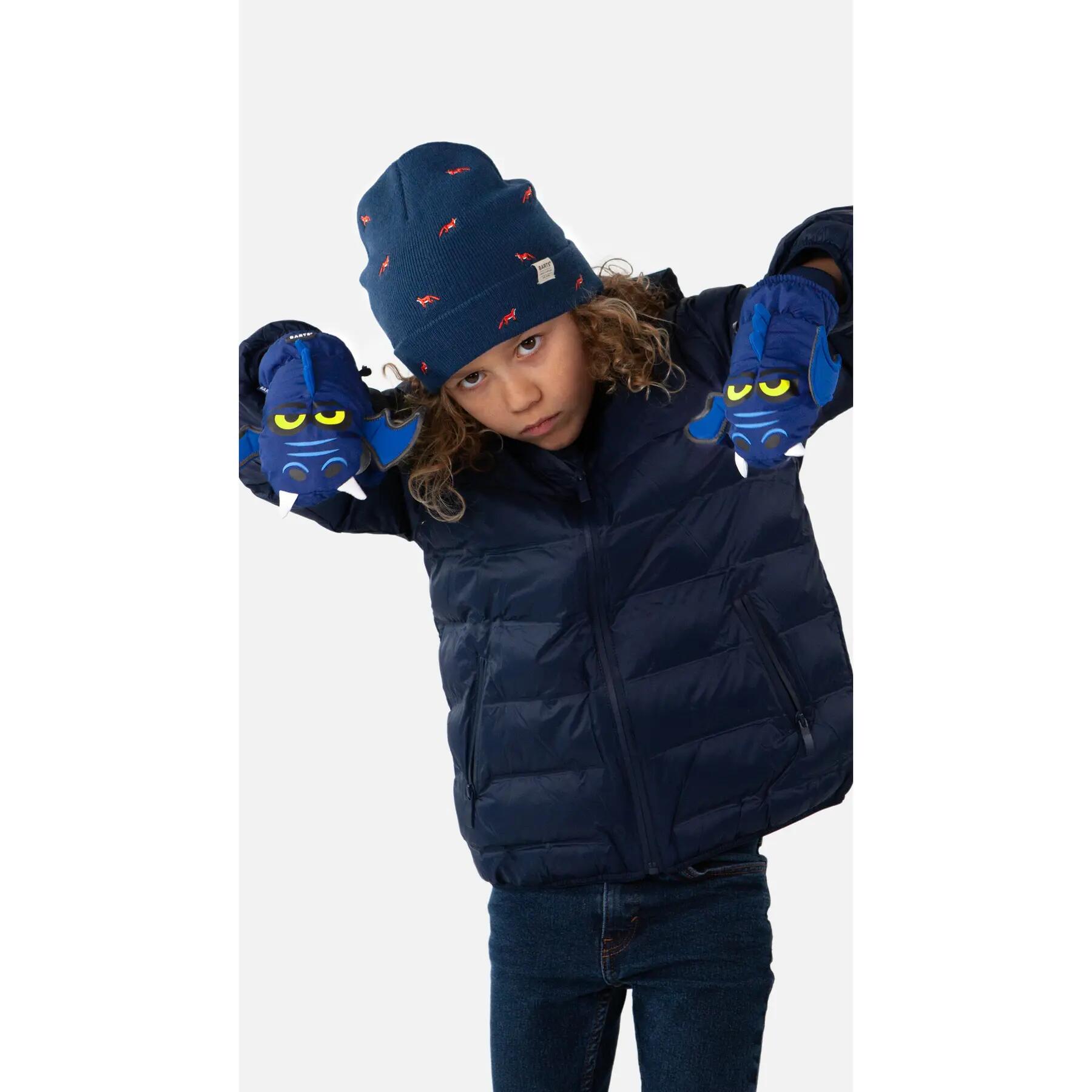 Mouffles Nylon Mitts 3d Navy Garçon 2/2