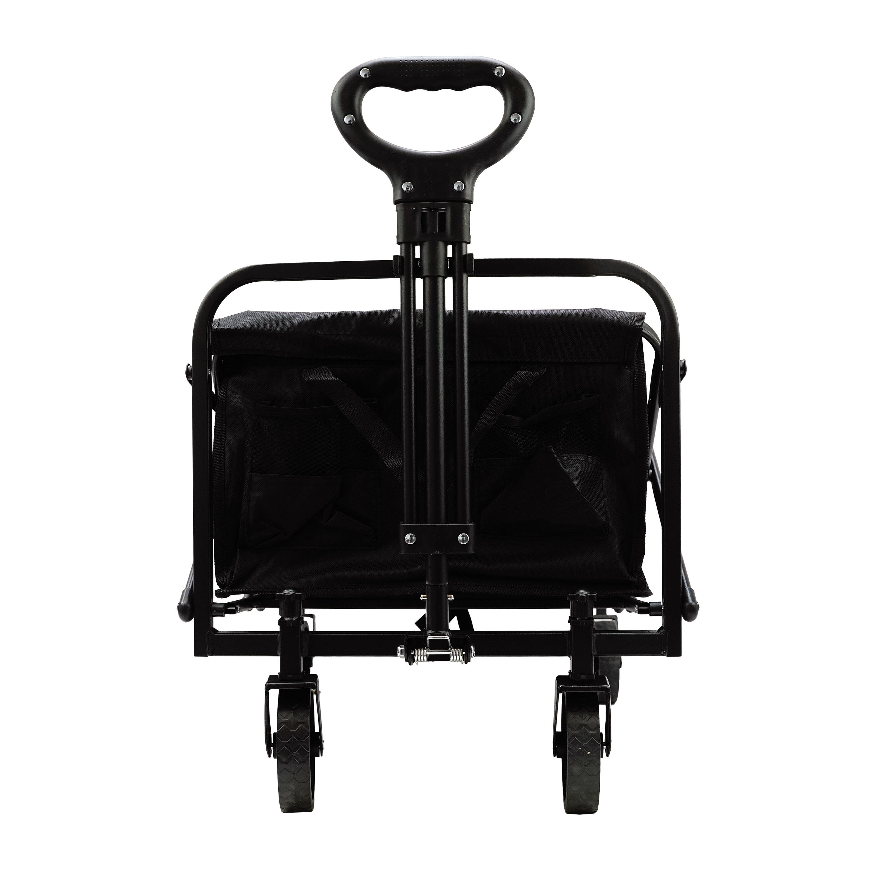 KETTLER Chariot pliant compact noir - Plateau et porte-gobelet inclus - Pliable avec pare-soleil - Peu encombrant (couloir et voiture) - Maniable et facile à déplacer - Robuste - Charge maximale