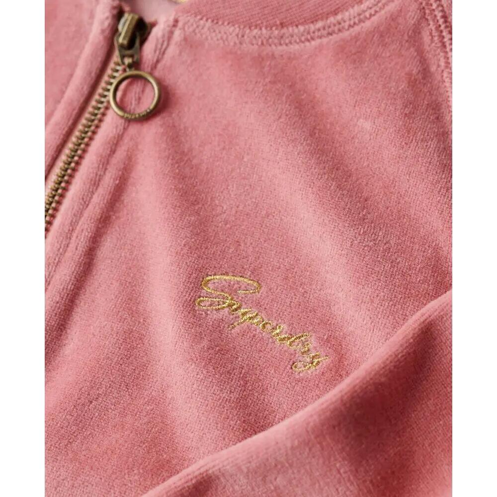 Sweatshirt zippé en velours brodé femme Superdry 6/6