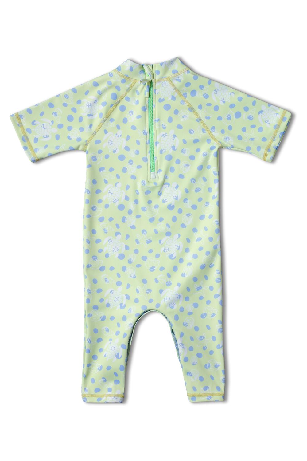 Combinaison de bain anti-UV manches courtes Bébé (6-18 mois) Vert, Pacific 2/2