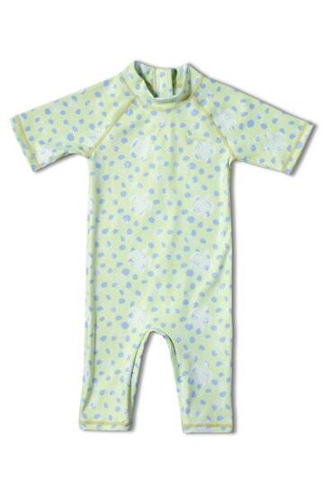 Combinaison de bain anti-UV manches courtes Bébé (6-18 mois) Vert, Pacific