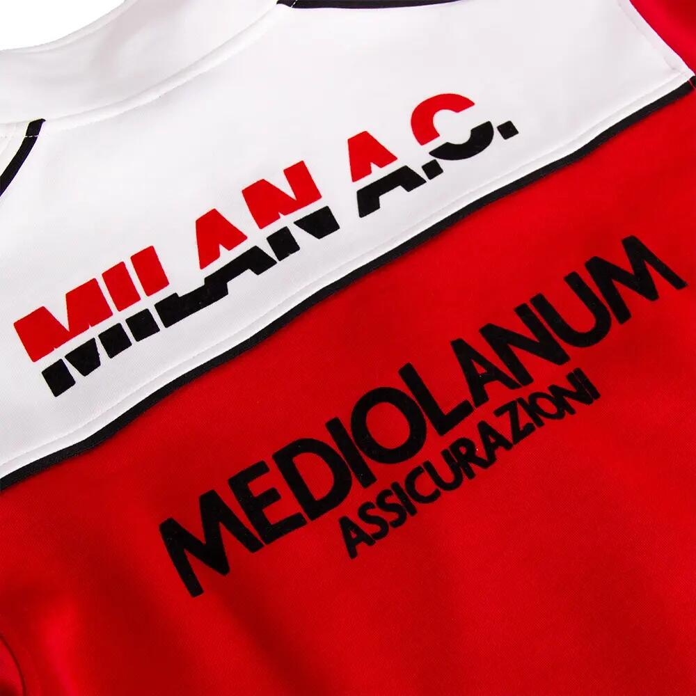 Casaco de Futebol Retro - Adulto - AC Milan 1988 - Vermelho 3/5