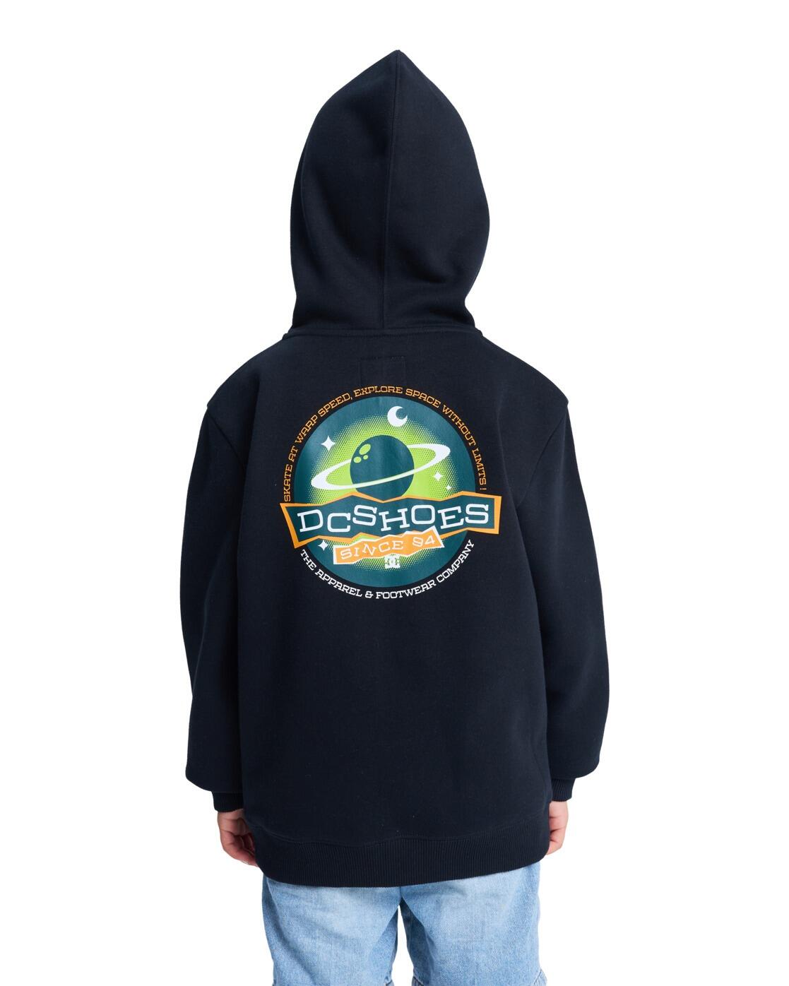 Sudadera con Capucha y Cremallera PLANETARIUM Negro Niño 2/4