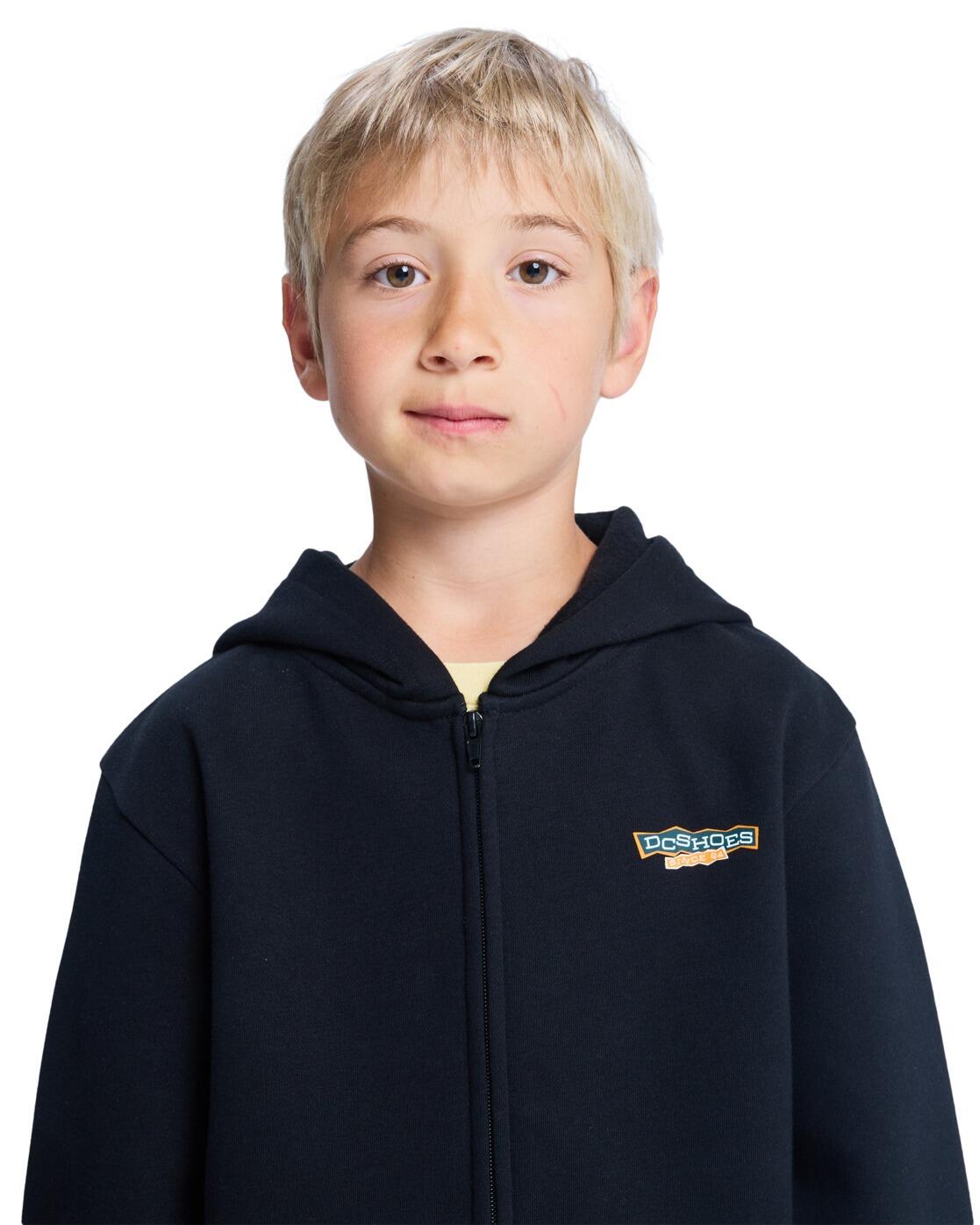 Sudadera con Capucha y Cremallera PLANETARIUM Negro Niño 4/4