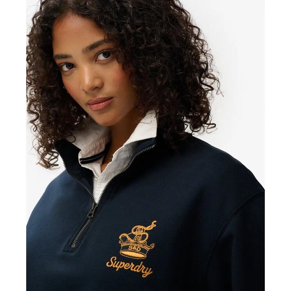 Sweatshirt 1/2 zip femme Superdry Country Club Crest 6/7