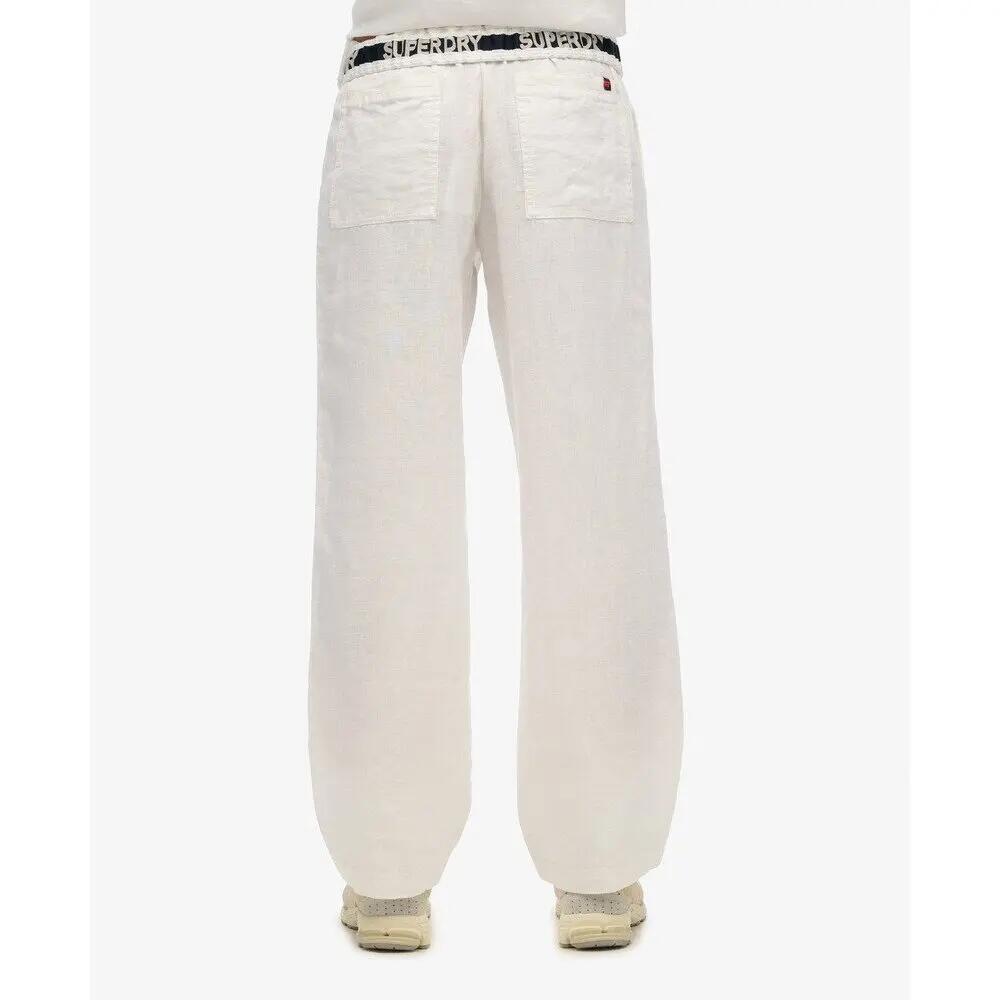 Pantalon à cordon de serrage en lin femme Superdry 3/5