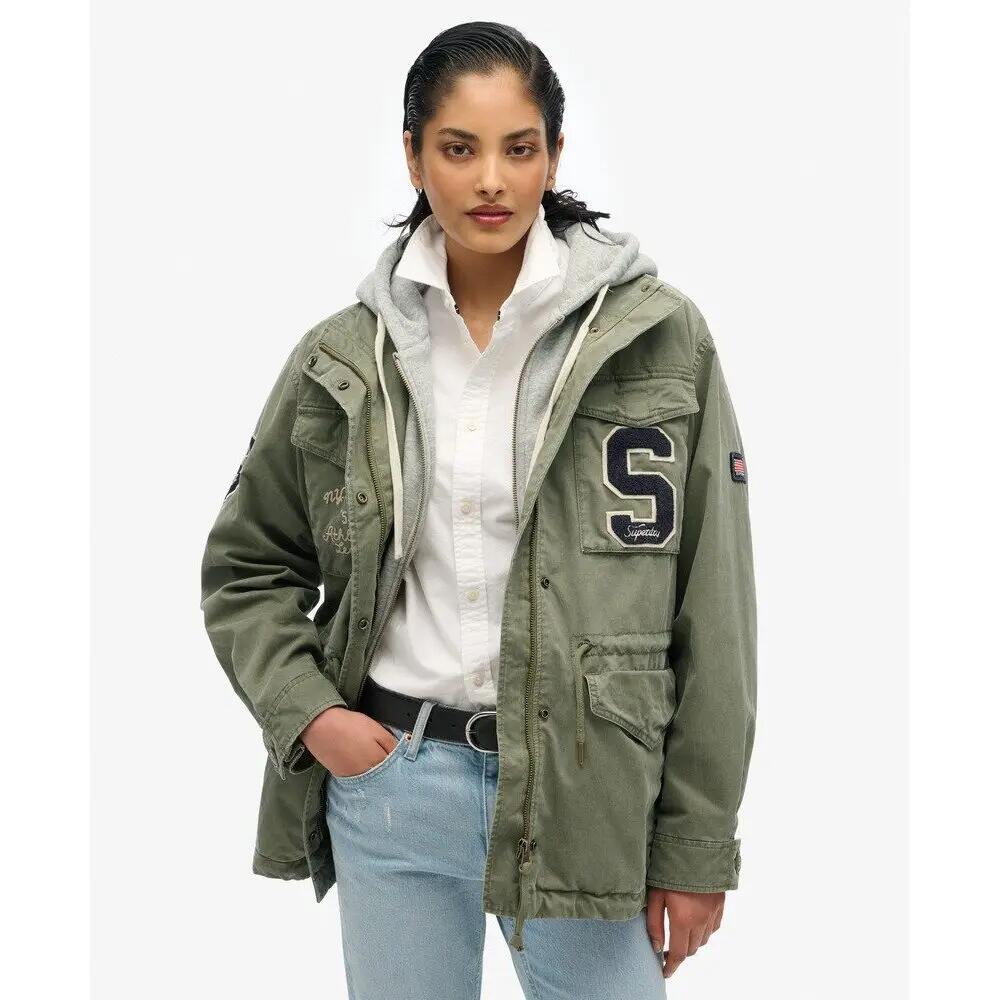 Sweat à capuz militar bordado para mulher Superdry 3/5